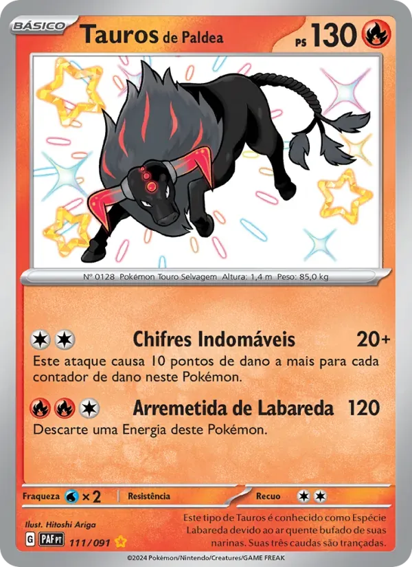 Tauros de Paldea 111/91 Destinos de Paldea