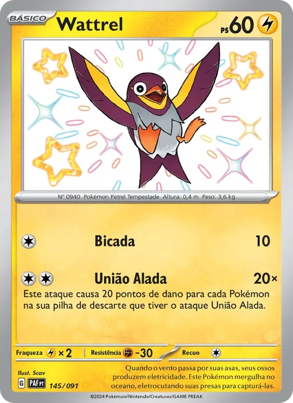 Wattrel 145/91 Destinos de Paldea