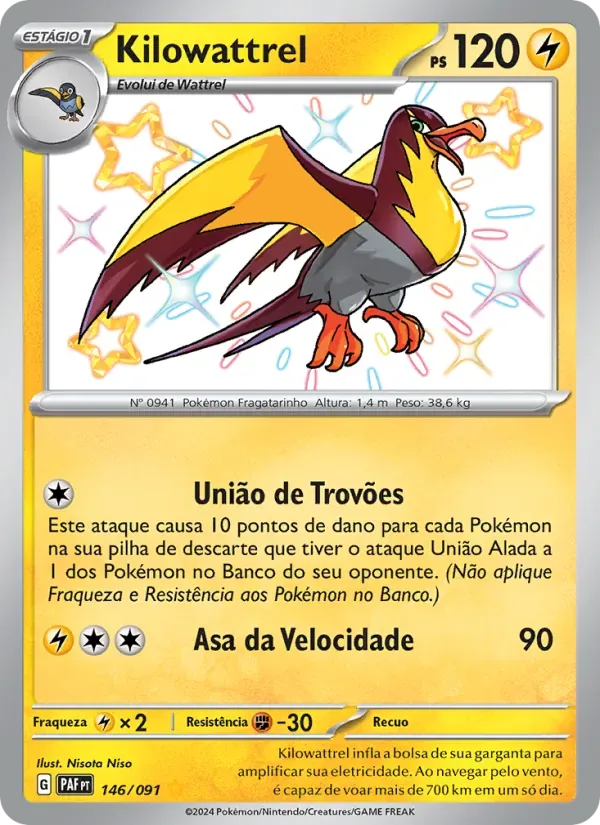 Kilowattrel 146/91 Destinos de Paldea