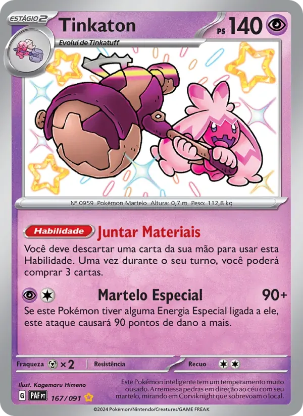 Tinkaton 167/91 Destinos de Paldea