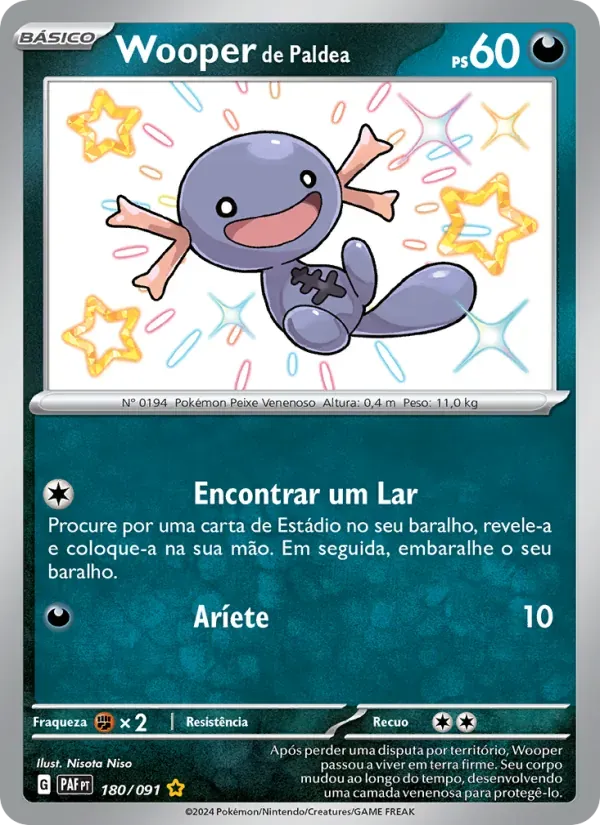 Wooper de Paldea 180/91 Destinos de Paldea