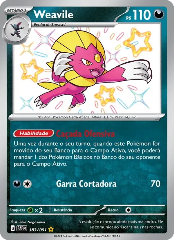 Weavile 183/91 Destinos de Paldea