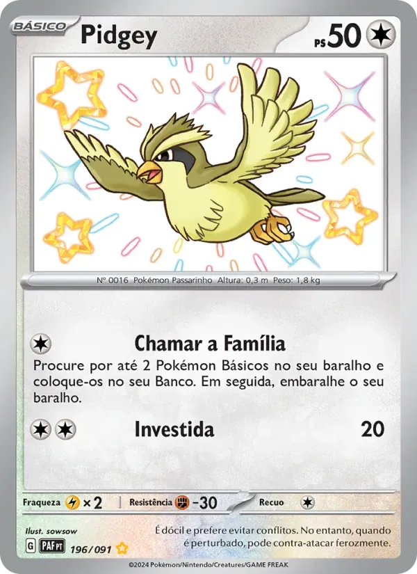 Pidgey 196/91 Destinos de Paldea