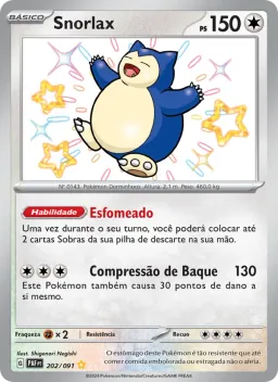 Snorlax 202 Destinos de Paldea