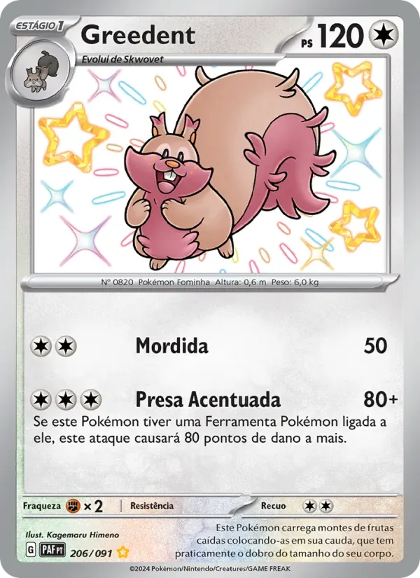 Greedent 206/91 Destinos de Paldea