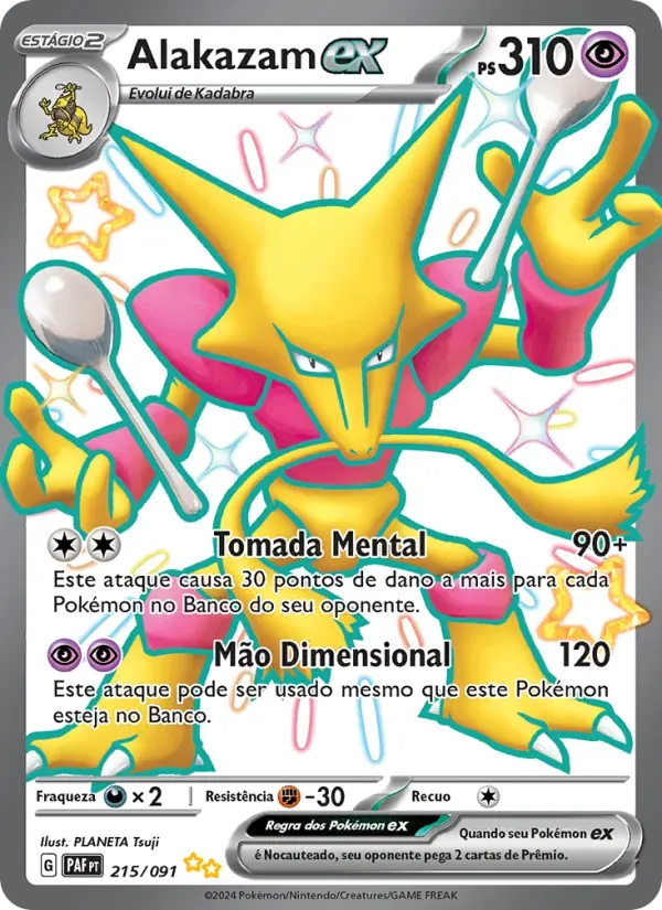 Alakazam ex 215/91 Destinos de Paldea