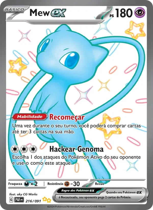 Mew ex 216/91 Destinos de Paldea