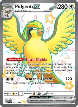 Pidgeot ex 221 Destinos de Paldea