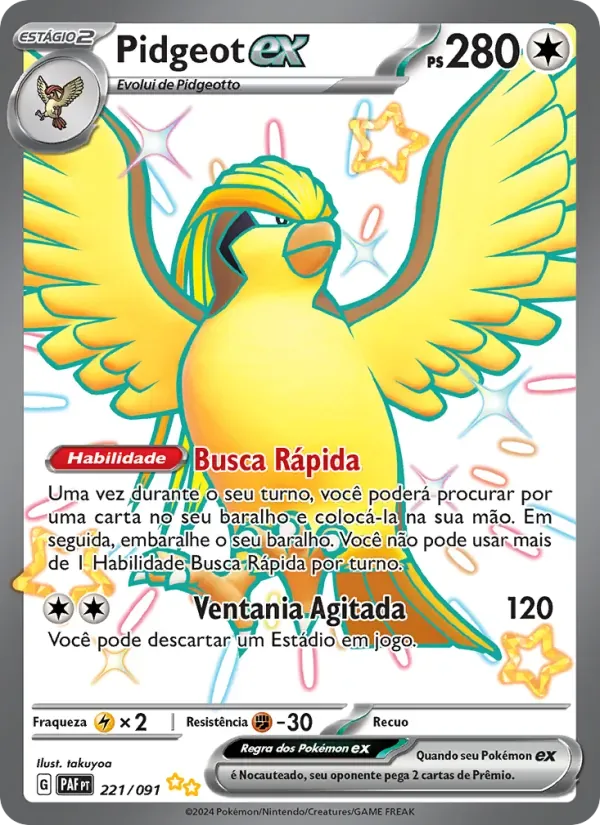 Pidgeot ex 221/91 Destinos de Paldea