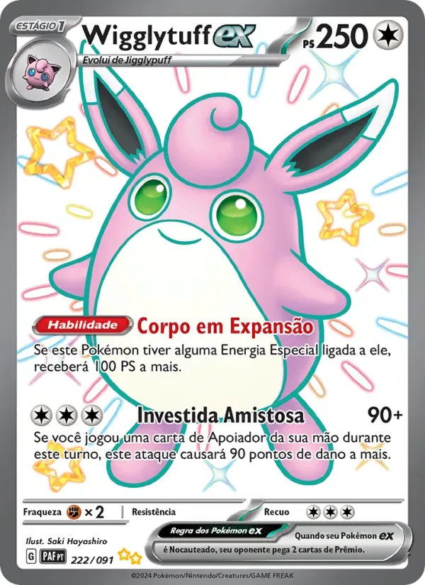 Wigglytuff ex 222/91 Destinos de Paldea