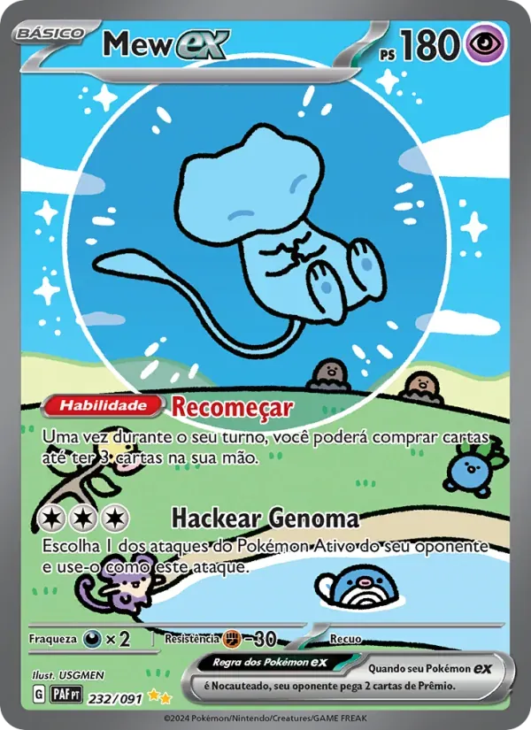 Mew ex 232/91 Destinos de Paldea