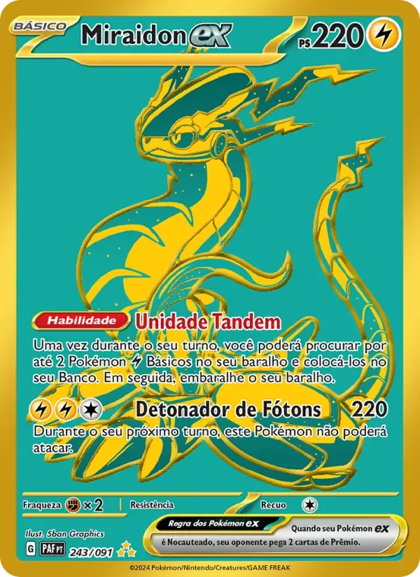 Miraidon ex 243/91 Destinos de Paldea