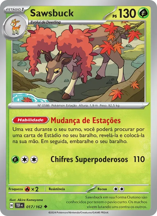 Sawsbuck 017/162 Forças Temporais