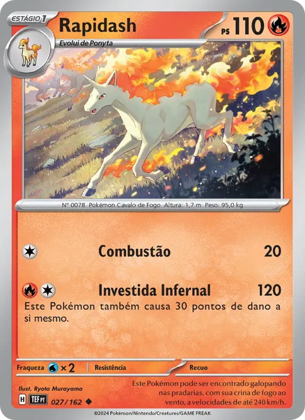 Rapidash 027/162 Forças Temporais