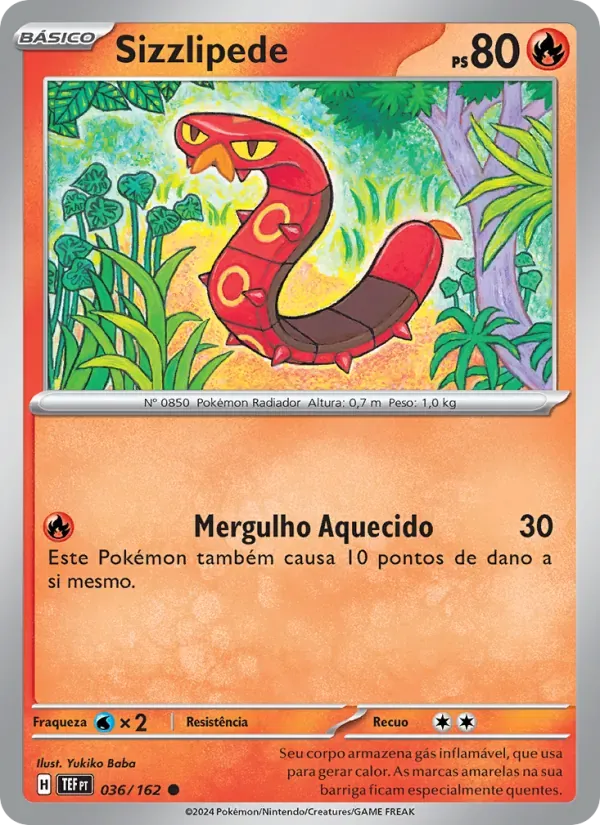 Sizzlipede 036/162 Forças Temporais