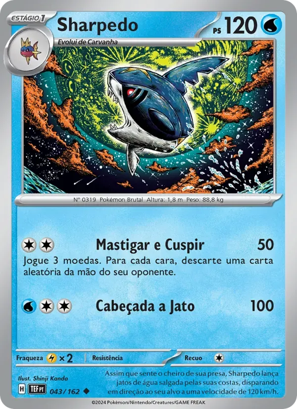 Sharpedo 043/162 Forças Temporais