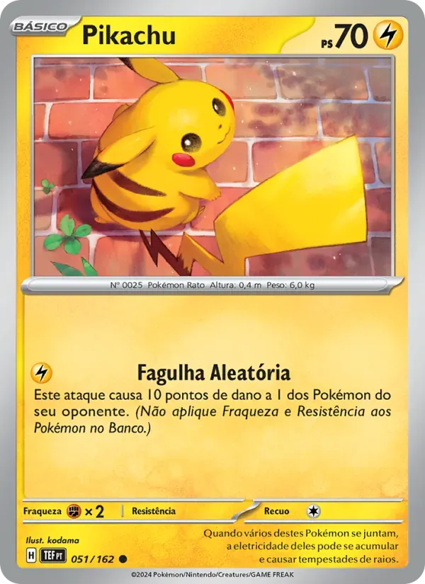 Pikachu 051/162 Forças Temporais