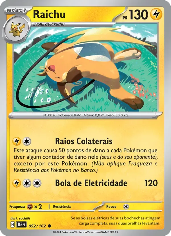 Raichu 052/162 Forças Temporais