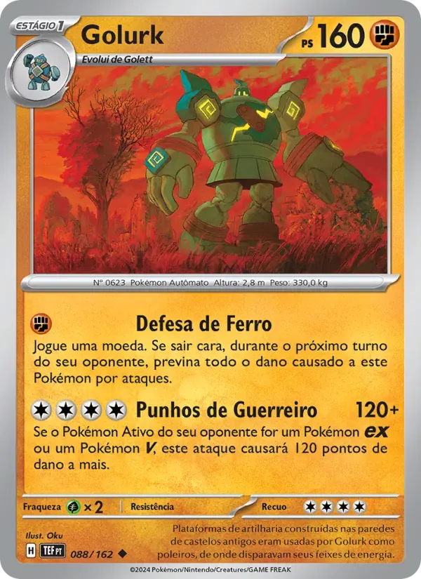Golurk 088/162 Forças Temporais