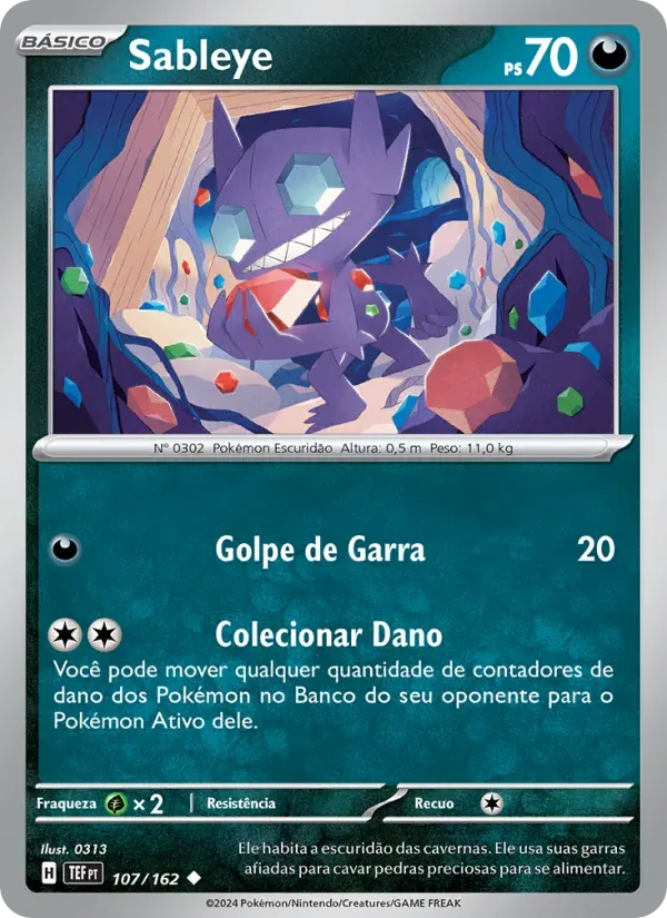 Sableye 107/162 Forças Temporais