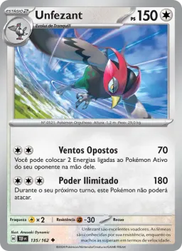 Unfezant 135 Forças Temporais