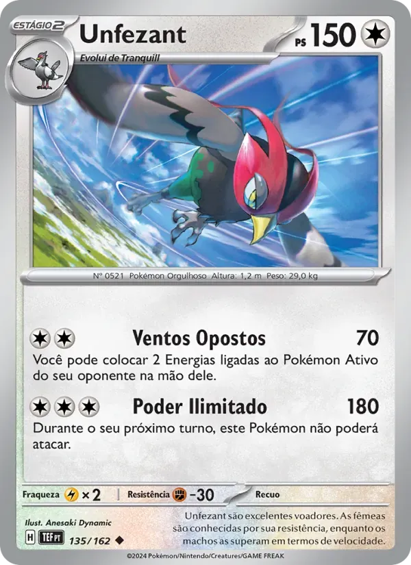 Unfezant 135/162 Forças Temporais