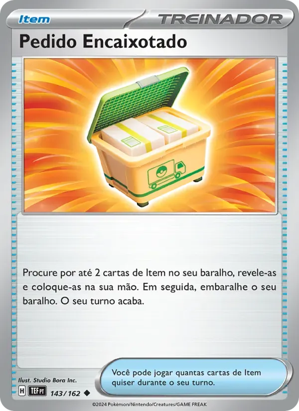 Pedido Encaixotado 143/162 Forças Temporais