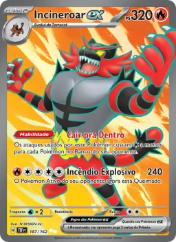 Incineroar ex 187 Forças Temporais