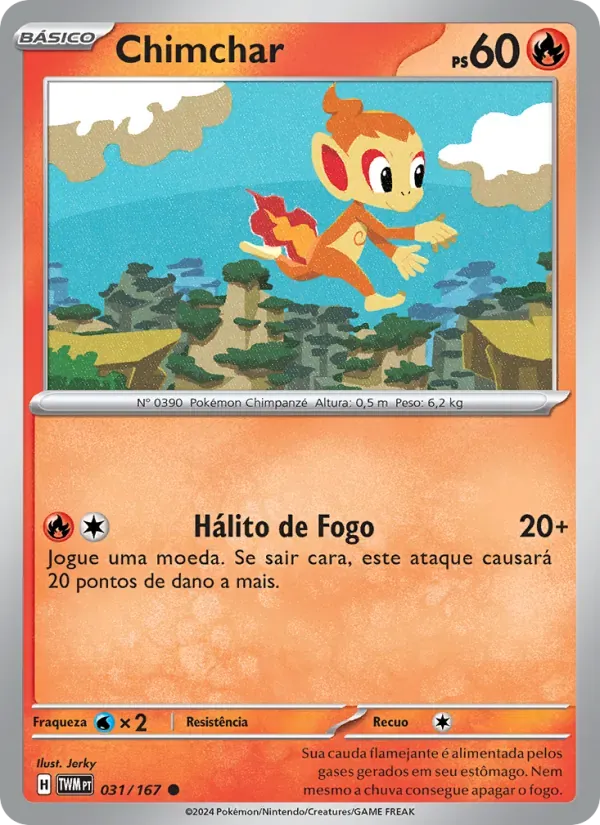Chimchar 031/167 Máscaras do Crepúsculo