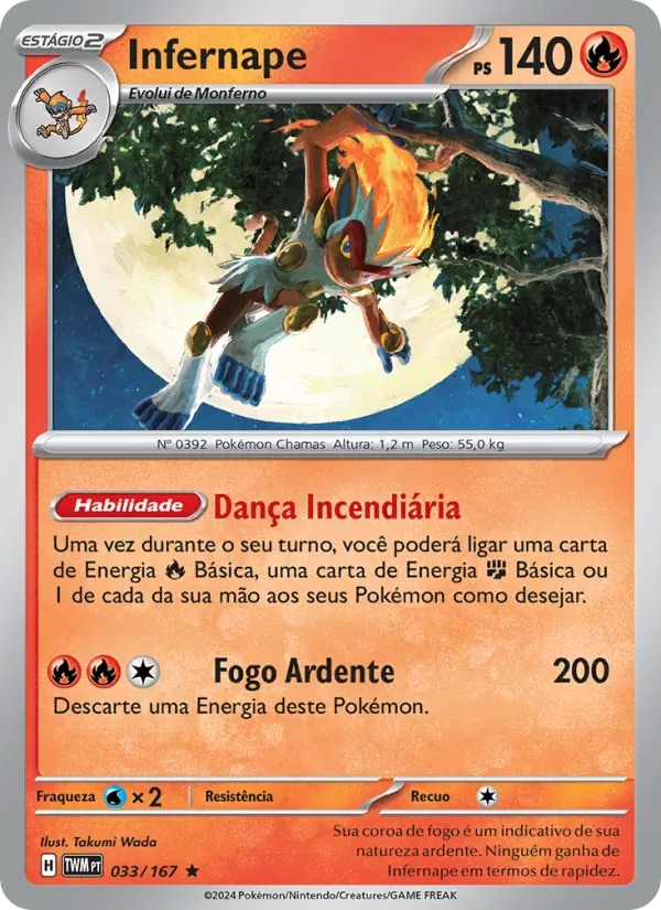 Infernape 033/167 Máscaras do Crepúsculo