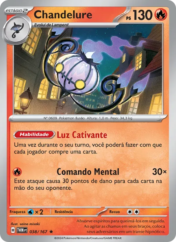 Chandelure 038/167 Máscaras do Crepúsculo