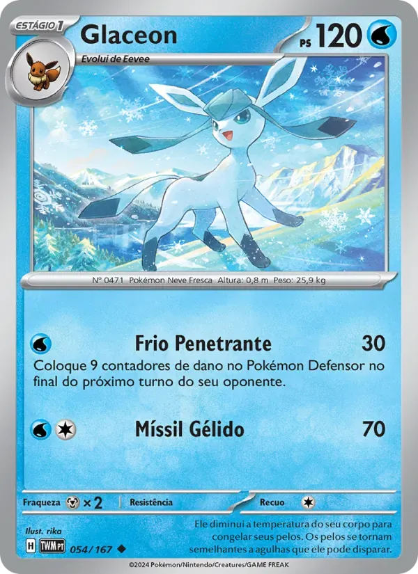 Glaceon 054/167 Máscaras do Crepúsculo