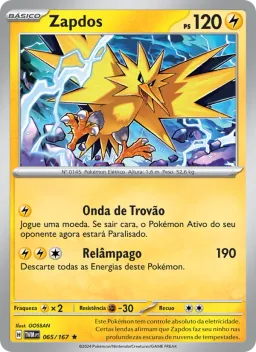 Zapdos 065 Máscaras do Crepúsculo