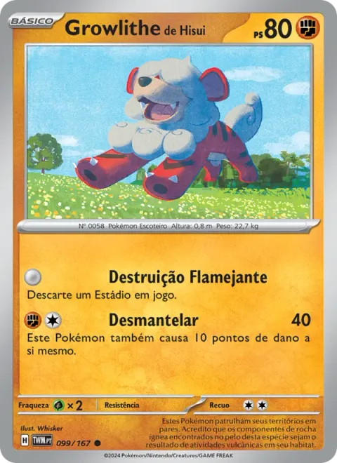 Growlithe de Hisui 099/167