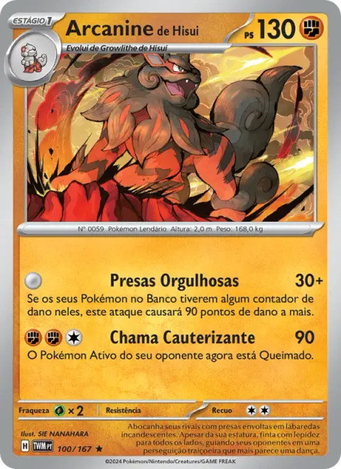 Arcanine de Hisui 100/167