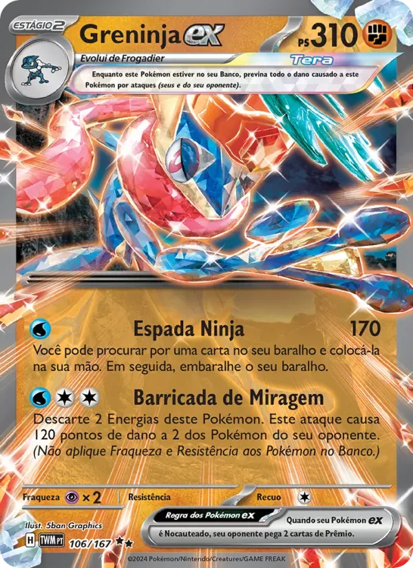 Greninja ex 106/167 Máscaras do Crepúsculo