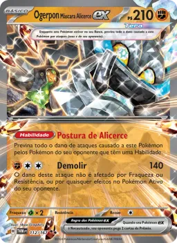 Ogerpon Máscara Alicerce ex 112 Máscaras do Crepúsculo