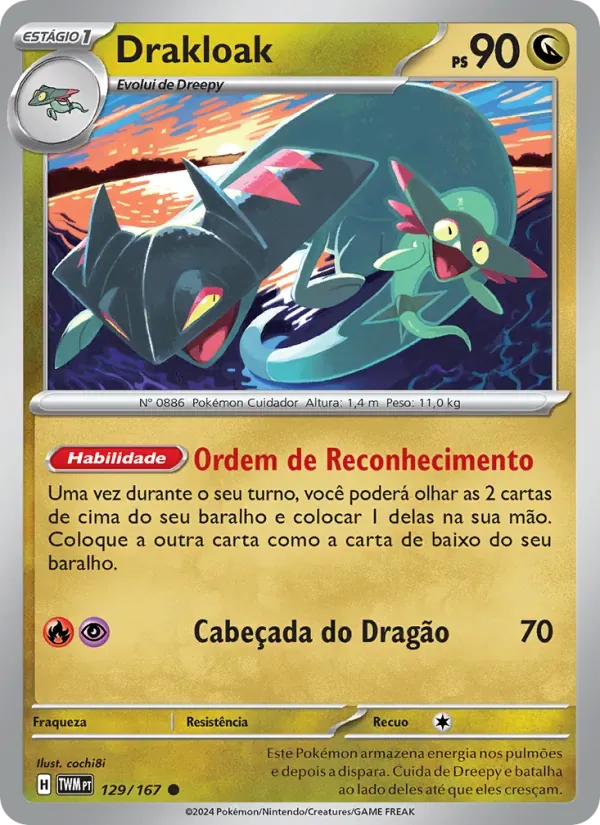 Drakloak 129/167 Máscaras do Crepúsculo