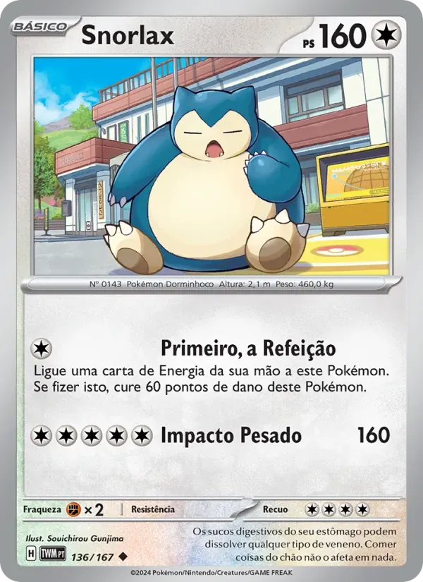 Snorlax 136/167 Máscaras do Crepúsculo