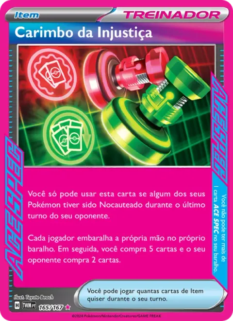 Carimbo da Injustiça 165/167