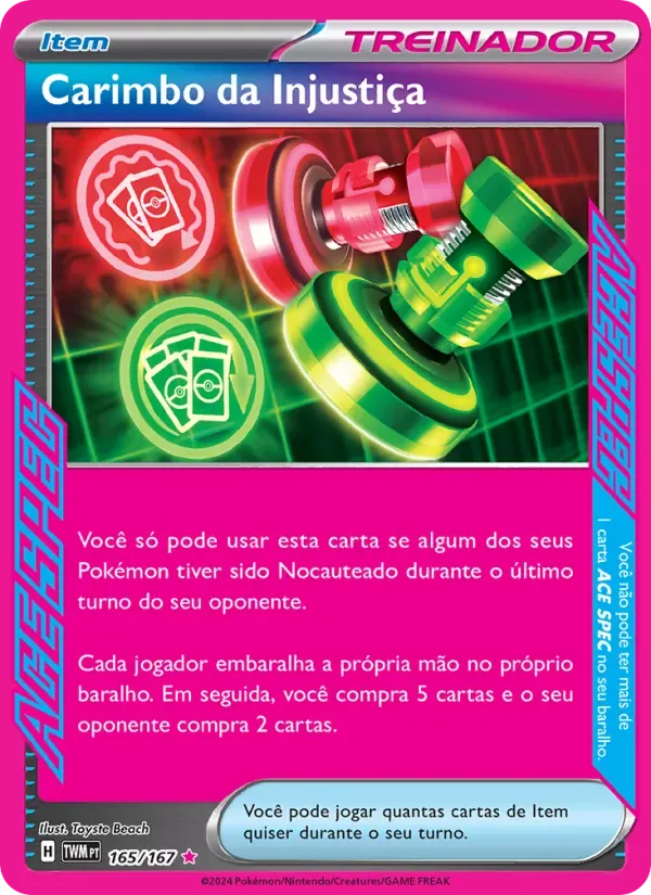Carimbo da Injustiça 165/167 Máscaras do Crepúsculo