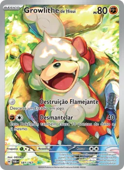 Growlithe de Hisui 181 Máscaras do Crepúsculo