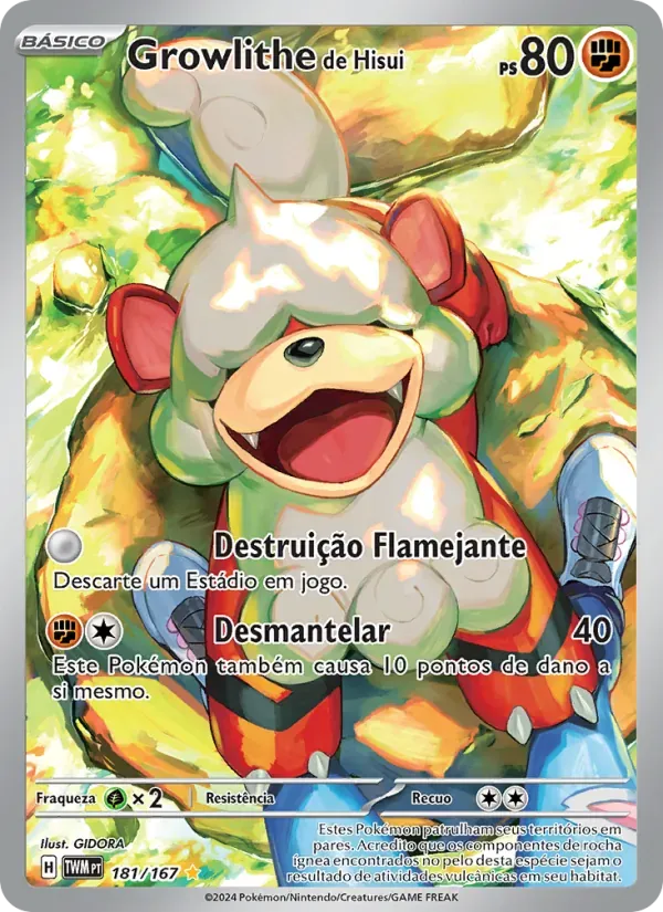 Growlithe de Hisui 181/167 Máscaras do Crepúsculo