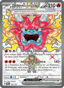 Ogerpon Máscara Fornalha ex 192 Máscaras do Crepúsculo