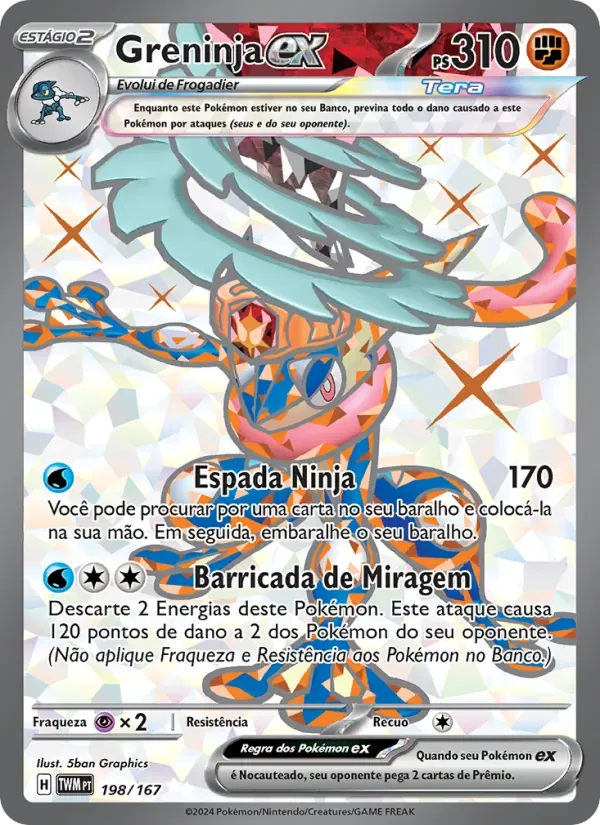Greninja ex 198/167 Máscaras do Crepúsculo