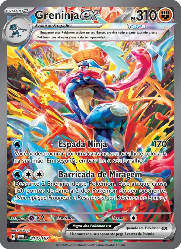 Greninja ex 214/167 Máscaras do Crepúsculo