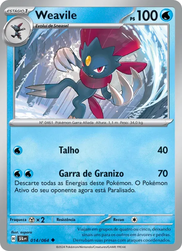 Weavile 014/64 Fábulas Nebulosas