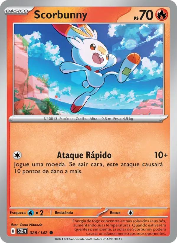 Scorbunny 026/142 Coroa Estelar