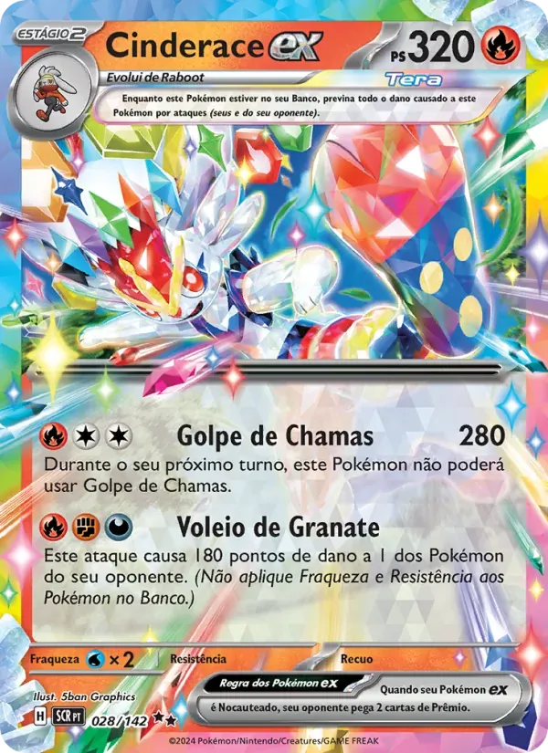 Cinderace ex 028/142 Coroa Estelar