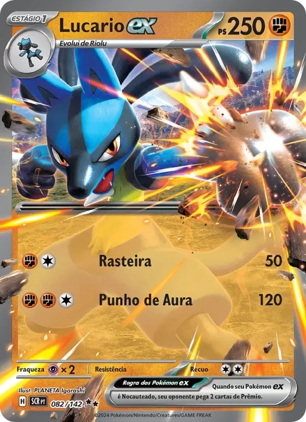 Lucario ex 082/142 Coroa Estelar